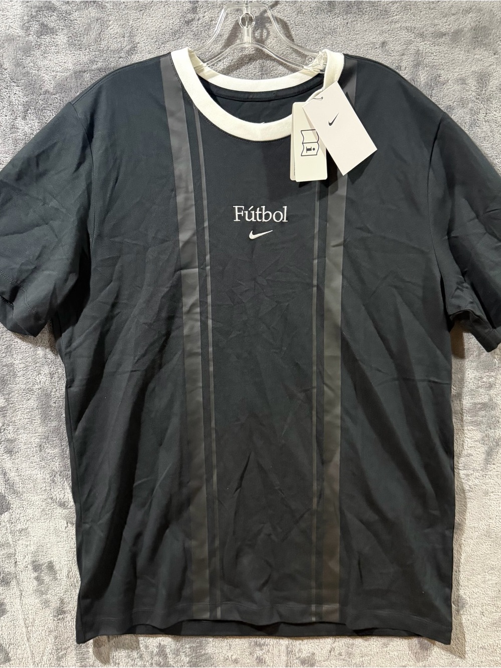 Nike Soccer Tee Futbol Black T-Shirt [HJ3330-010] Men's Size Large NWT